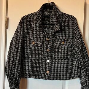 Stoosh Black and White Tweed Blazer